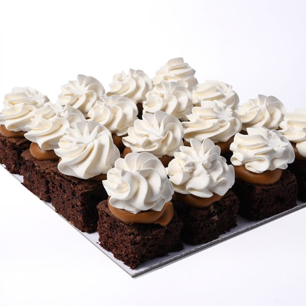Box Porciones de Brownie con Crema